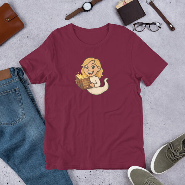 The Darkling Chronicles - Soft summer unisex T-shirt - Spell book logo - Image 3