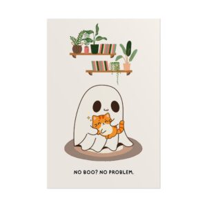No boo, no problem - Ghost Poster designed by Becky