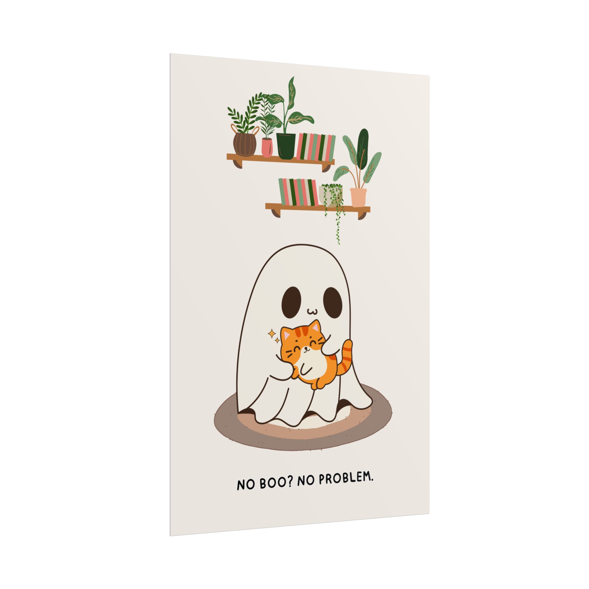 No boo, no problem - Ghost Poster designed by Becky - Image 2